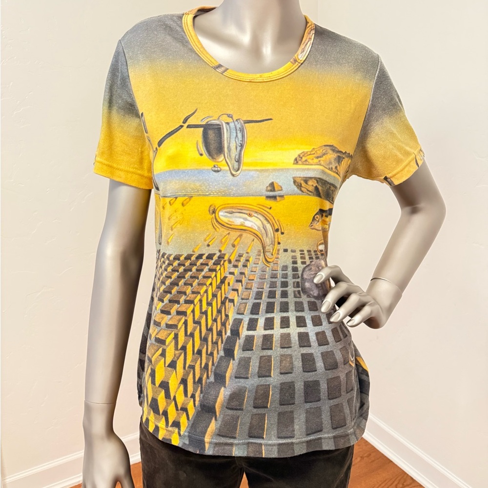 Salvador Dali The Persistence of Memory  Graphic Short Sleeve Women‎ Vintage Tee